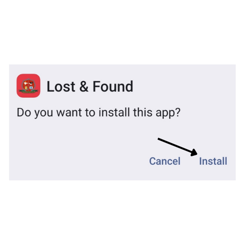 Step 1 - Security prompt